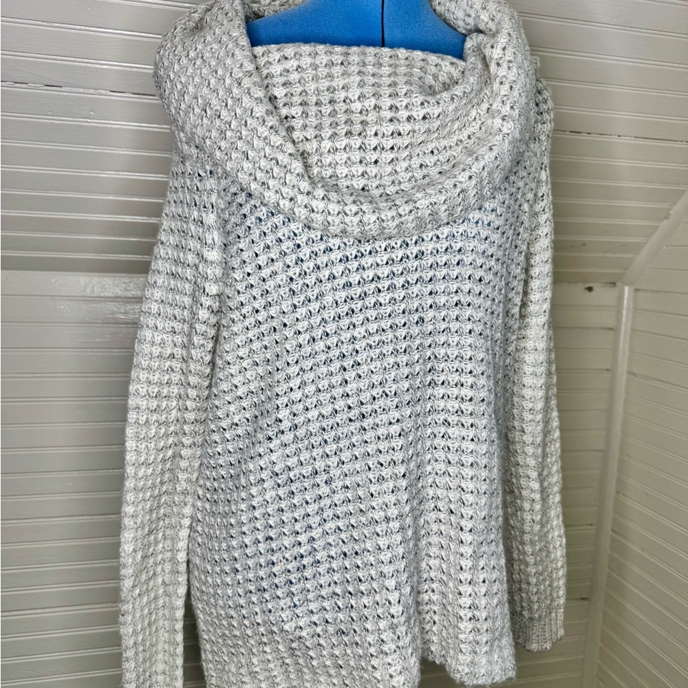 BB Dakota Soft Grey Cowl Neck Sweater